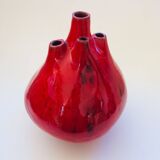 Belgian pottery spout vase by Hugria, 1960s