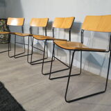 Set of 4 vintage "sultana" chairs