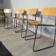 Set of 4 vintage "sultana" chairs