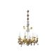 Lustre en bronze doré et cristal, 19 siècle