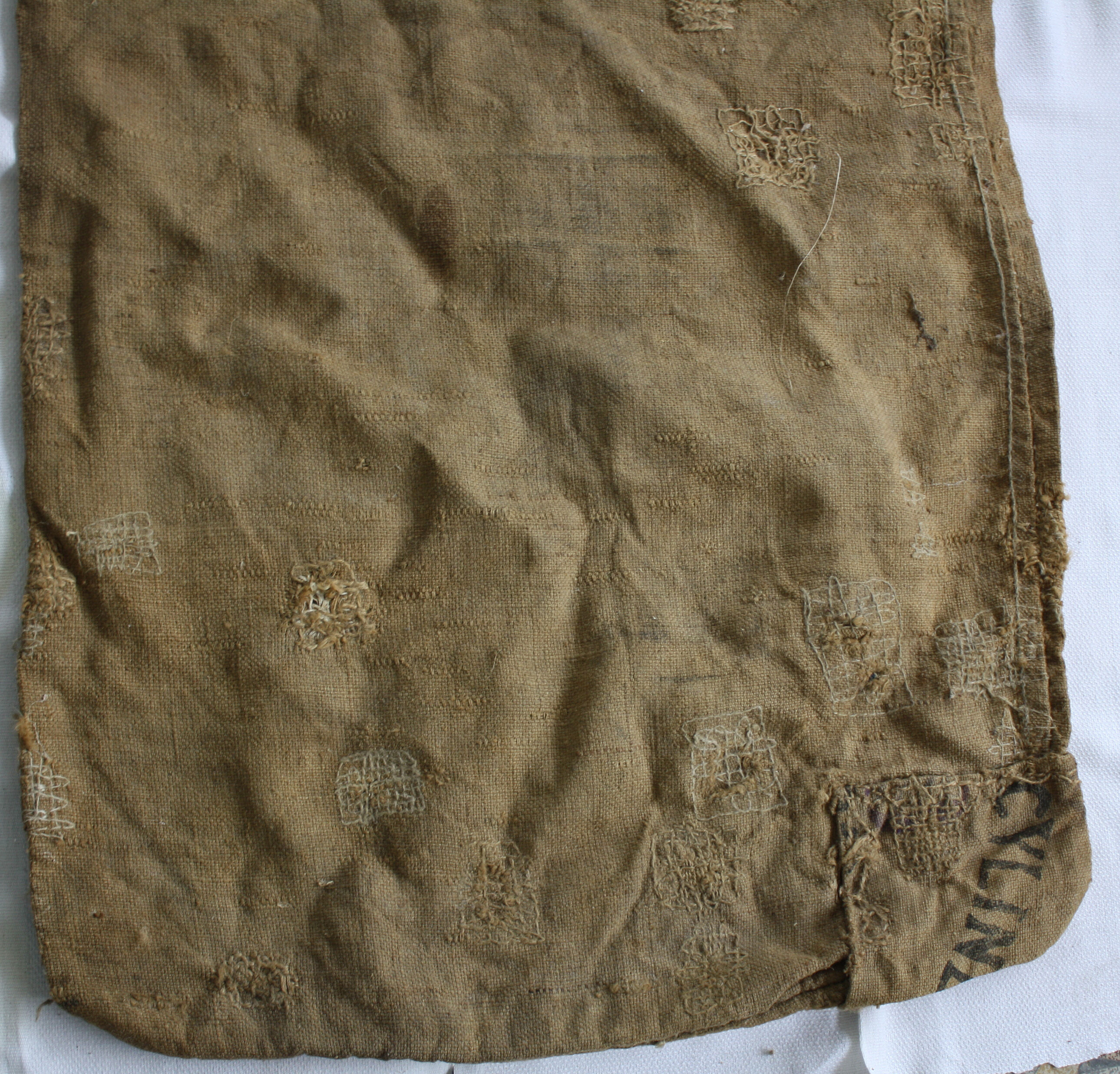 Burlap sack flour mill Thomas Brittany