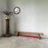 Scandinavian oak bench