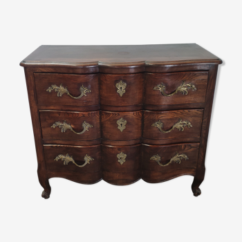 Louis XV crossbow chest of drawers