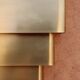 Art Deco brass wall sconce