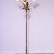 Set of two Maison Jansen style brass floor lamps from 1980.