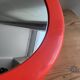 Syla vintage orange round plastic mirror