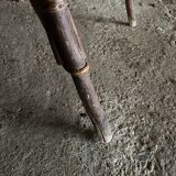 Braided rattan armchair