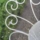 Paire de fauteuils de jardin 1900 en fer forgé
