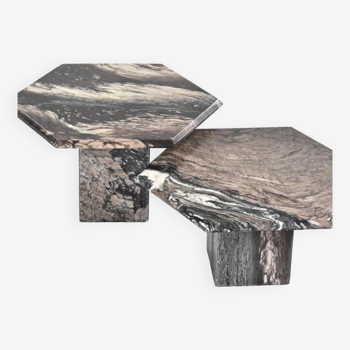 Marble nesting coffee tables