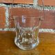 Vintage crystal ice bucket with mold and chrome metal handle