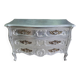 Commode style louis XV argente 3 tiroirs
