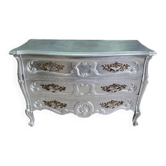 COMMODE STYLE LOUIS XV SILVER 3 DRAWERS
