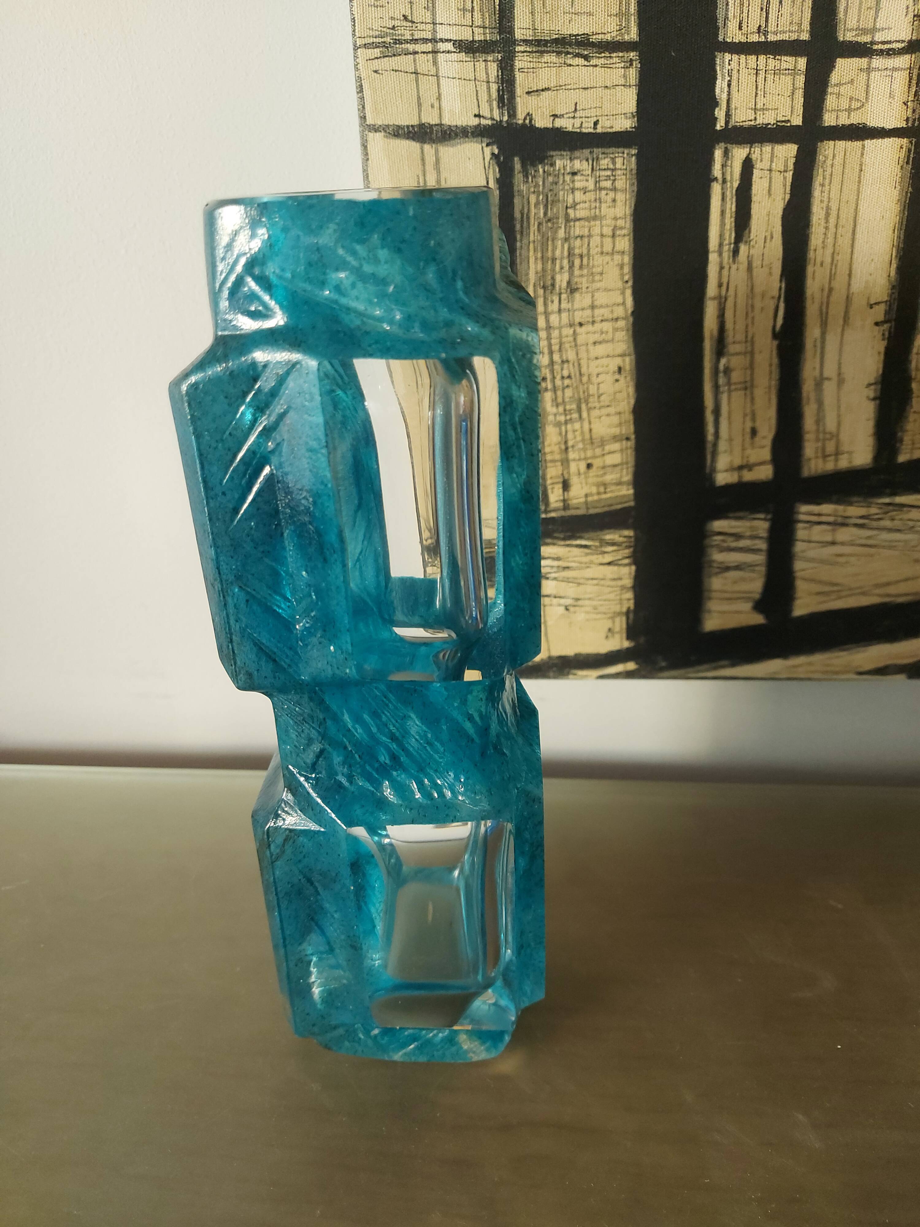 Daum vase Argos model by César Baldaccini, 70s