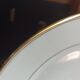 6 Villedieu porcelain dessert plates