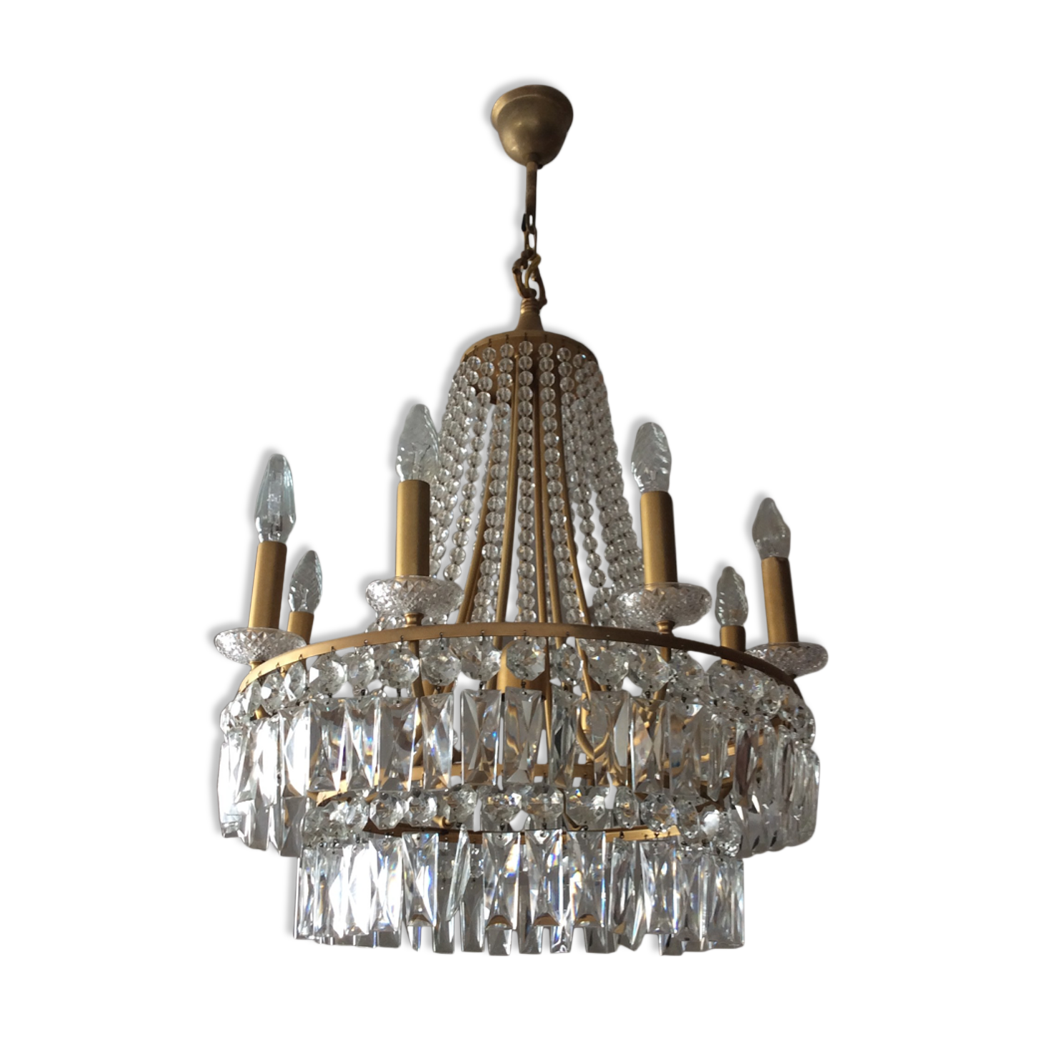 Chandelier crystal stamped balloon