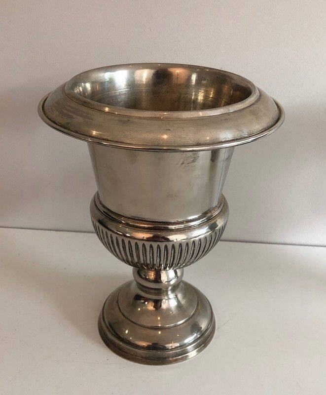 Pair of Medici-style silver-plated champagne buckets