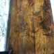 Console then restore Walnut top of fine black marble nineteenth
