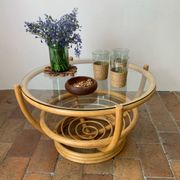 Rattan coffee table