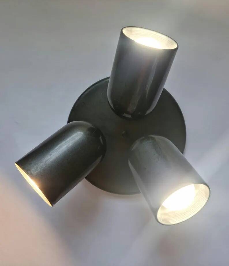 Lampe murale ou de plafond ajustable de style mid-century Space Age, plafonnier, Allemagne, 1970