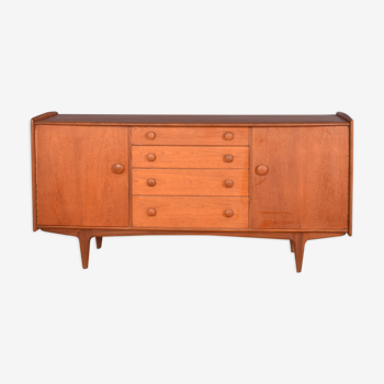 Restored Long A.Younger Afromosia And Teak Retro Sideboard