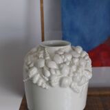 Small white shell vase