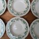 Johnson Brothers Set of 6 Ivy Leaf and Flower Blue Dinner Plates