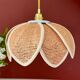 Vintage lotus flower pendant lamp