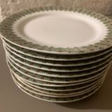Ensemble de 6 assiettes à pain porcelaine de Limoge T&V