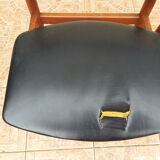 Set of 4 Scandinavian chairs by S. Chrobat for Sax