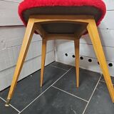 vintage red moumoute chair