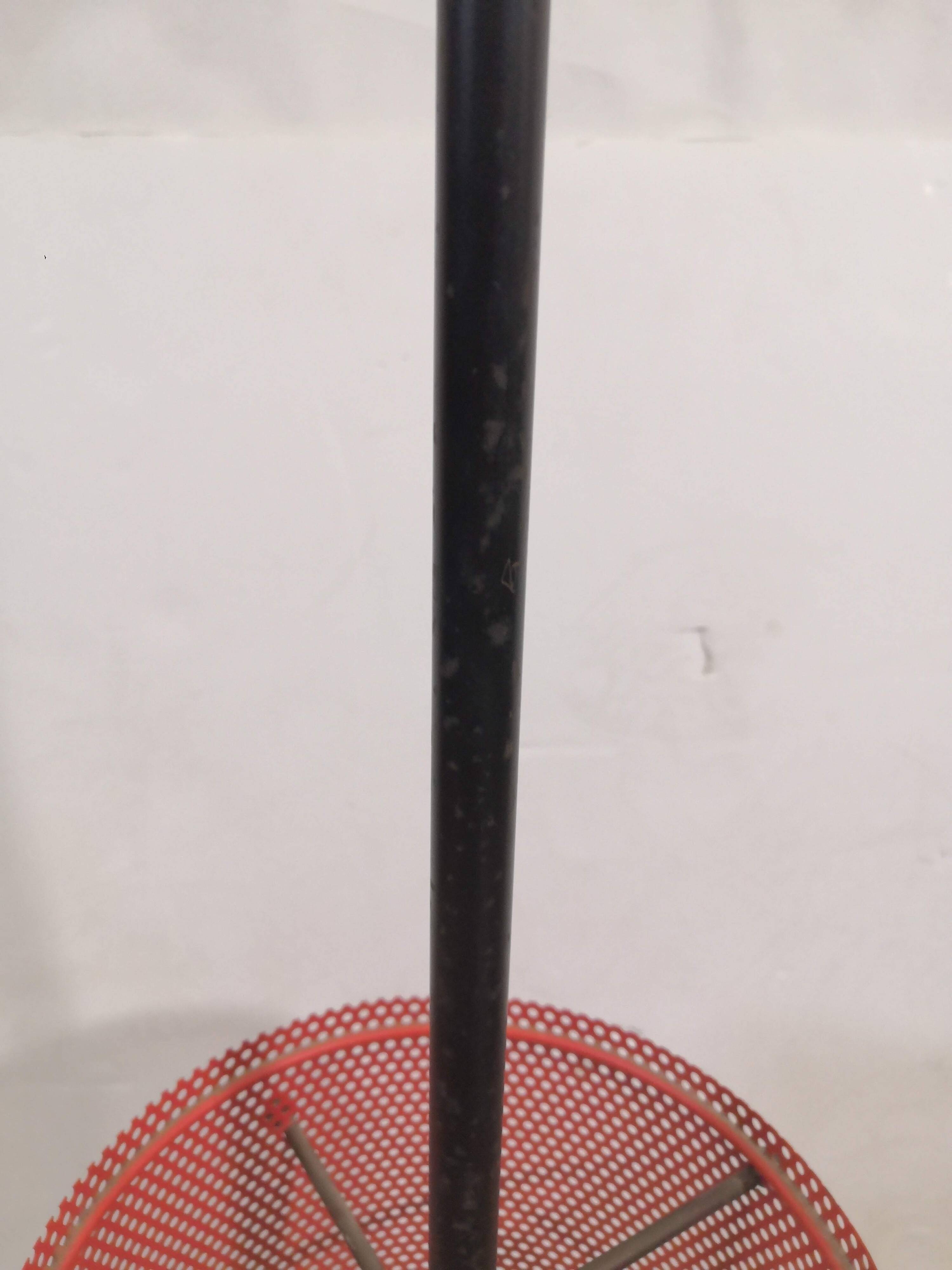 Umbrella stand from the 50s in perforated sheet metal