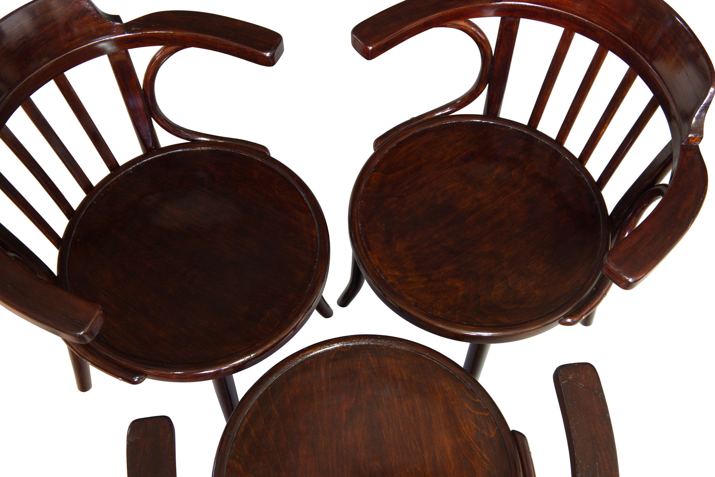 Set of three chairs model no.13 by Thonet 1920