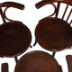 Set of three chairs model no.13 by Thonet 1920