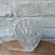 Old chiseled glass vase h16cm