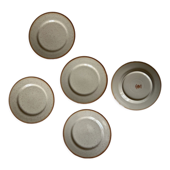 5 vintage plates Tilowice Poland