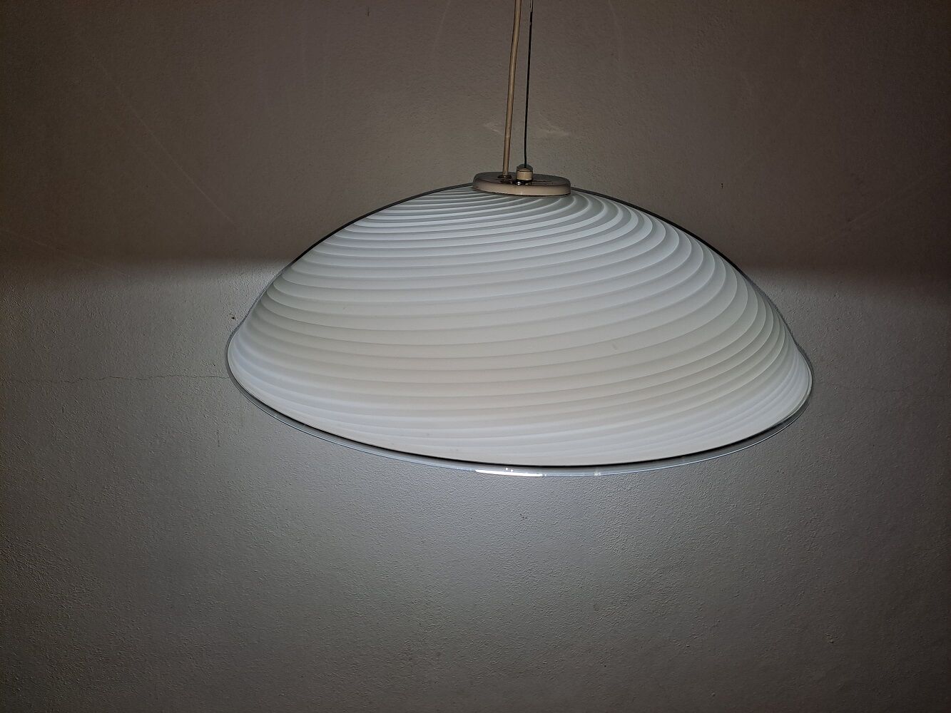 Murano swirl ceiling light vintage