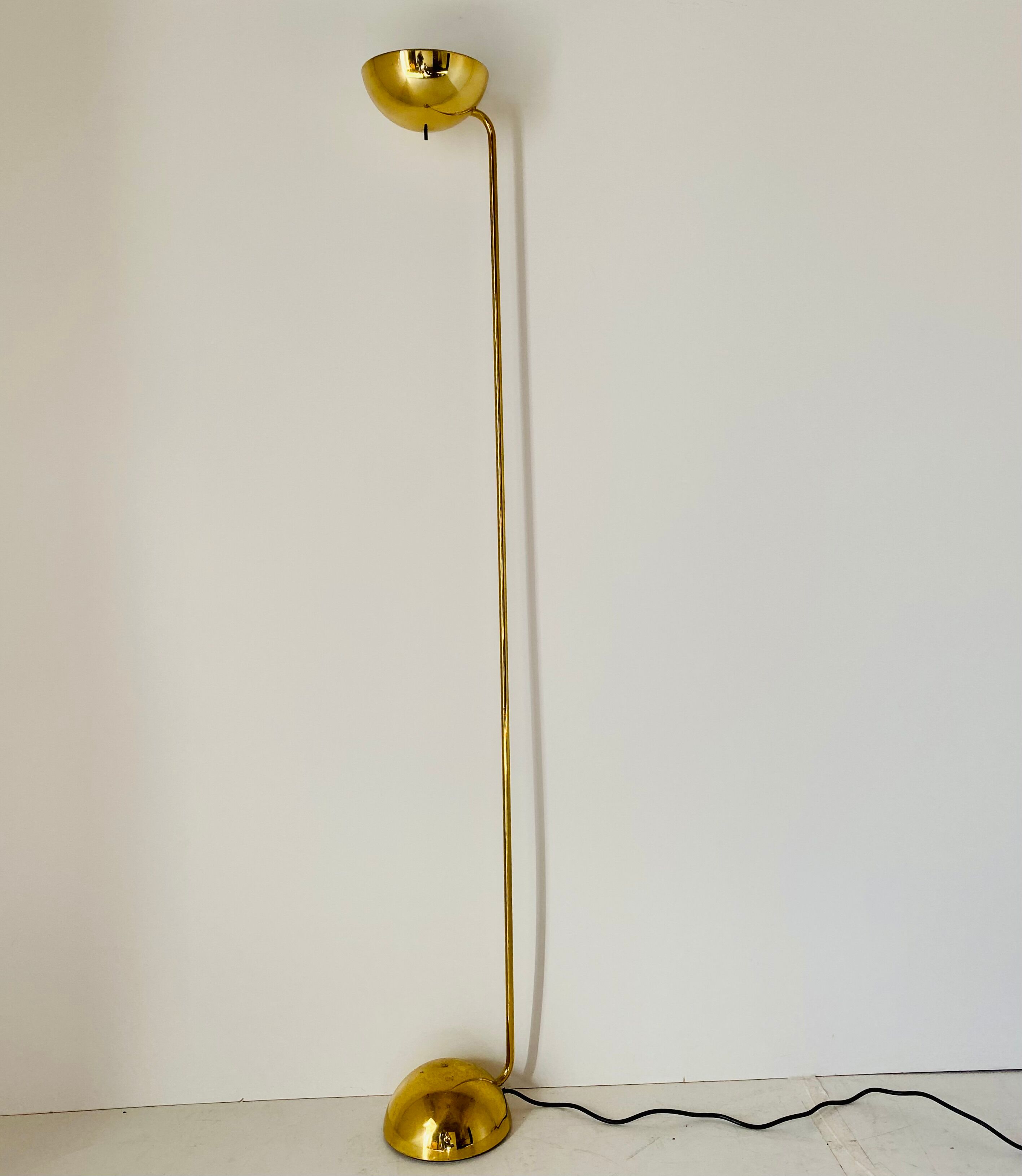 Golden floor lamp by Tronconi, Italy 1980s