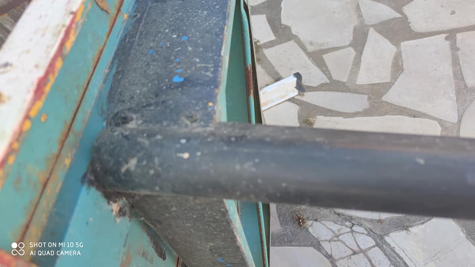 Tolix rectangular steel table