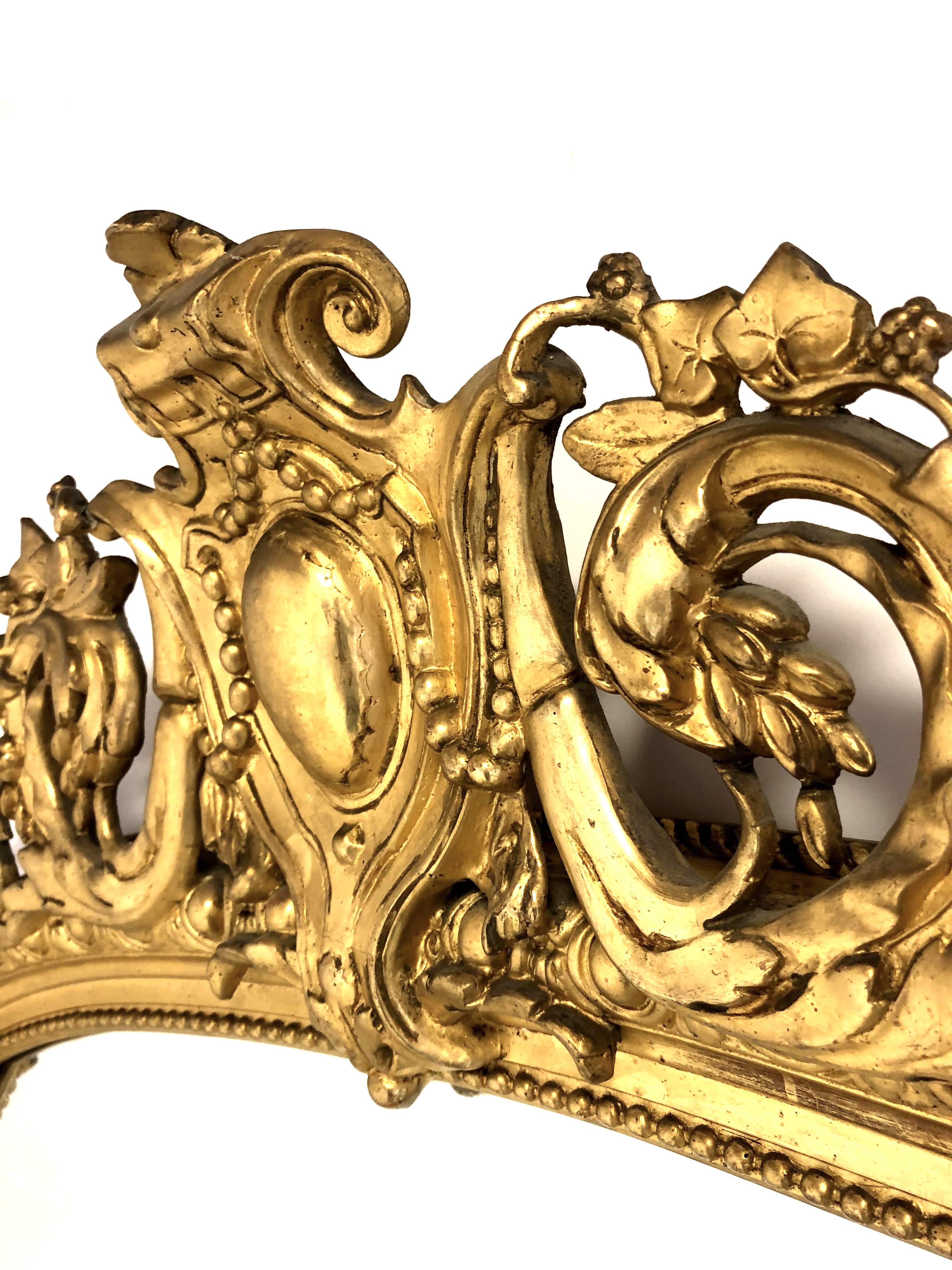 Large mirror Napoleon III 117x186cm