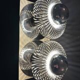 Double "spring" wall light Andréa Lazzari. Vintage.