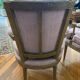 pair of antique Louis XVI style armchairs, in carved wood with a