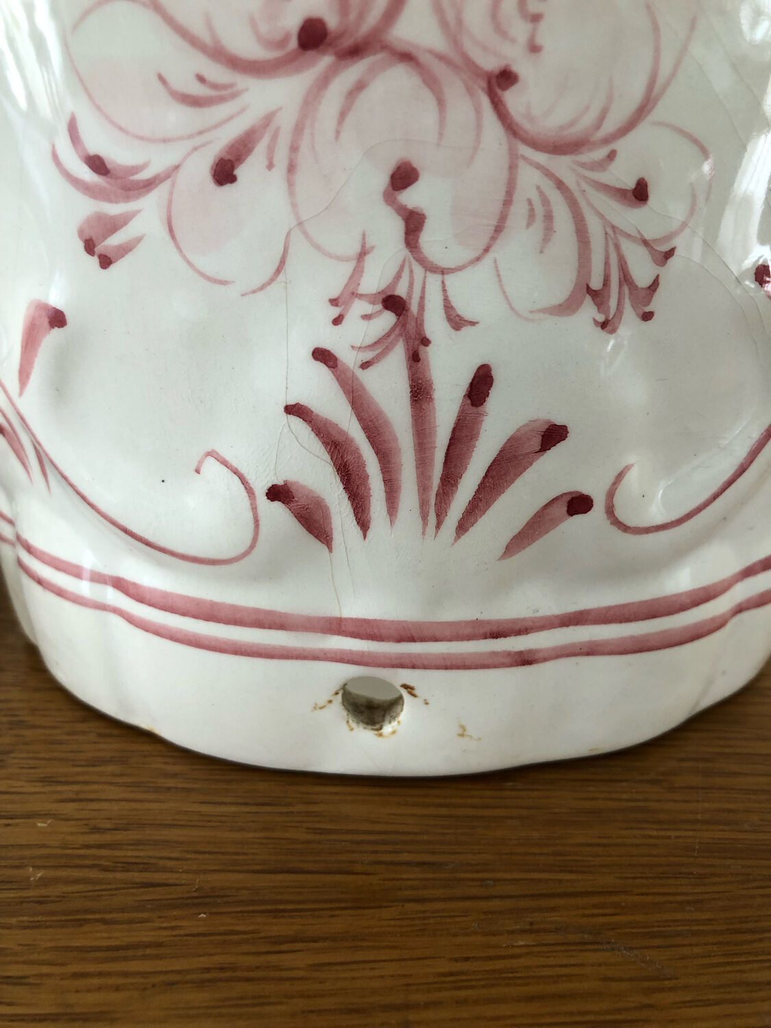 Pot cover ceramic pattern flowers