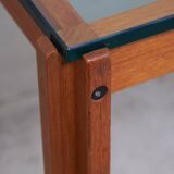 Teak and Glass Coffee Table, Denmark, 1960s