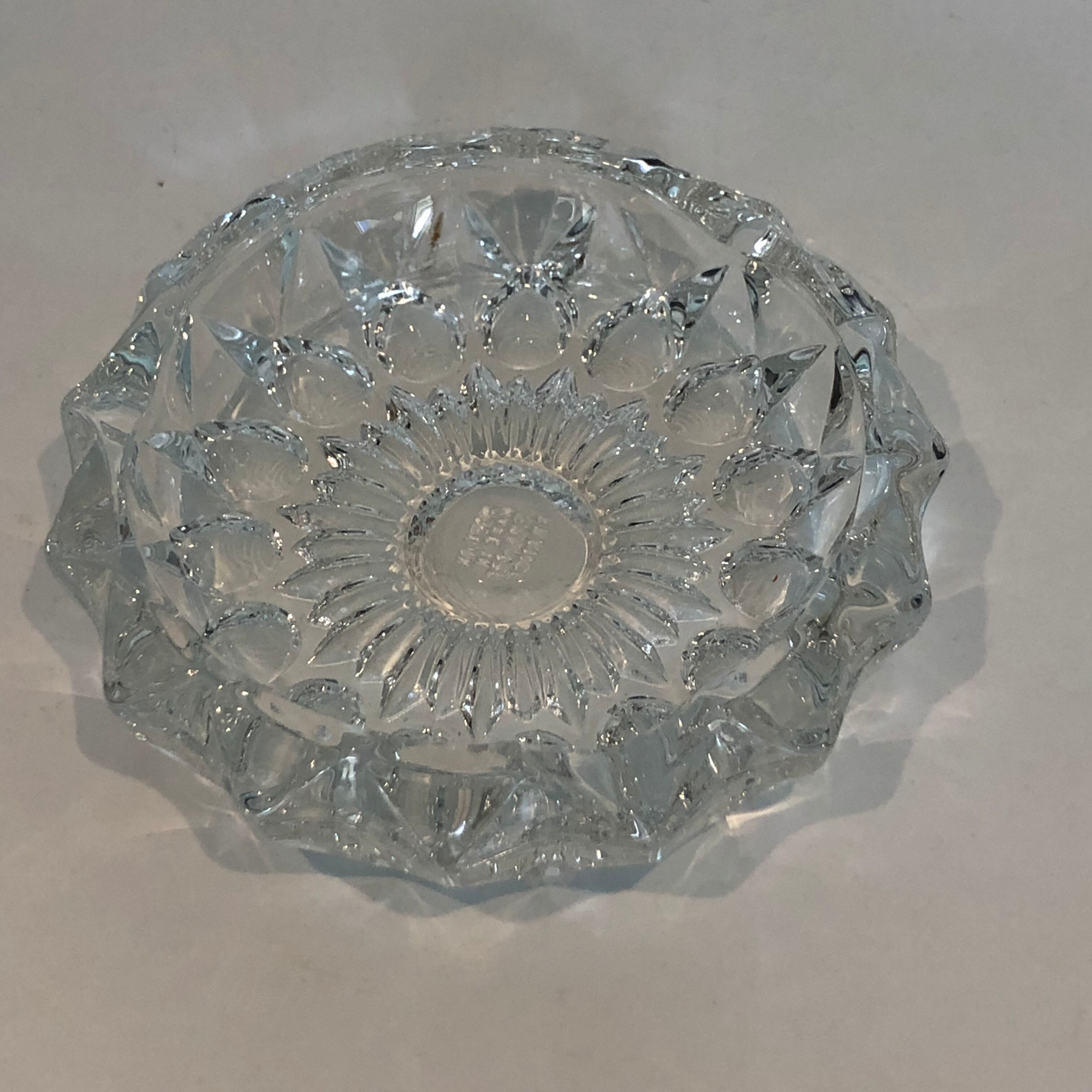 Ashtray in crystal 70s