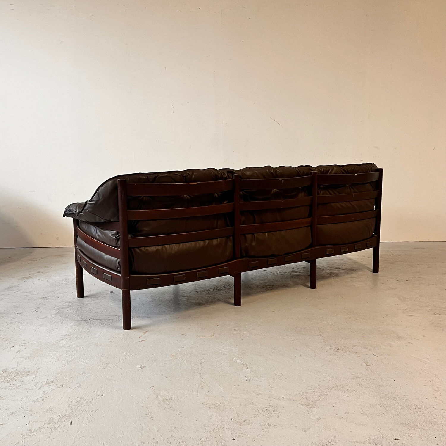 Canapé en cuir conçu par Arne Norell pour Coja, Suède, années 1970