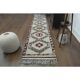 1970s Vintage Turkish Hand-Knotted Wool Cotton Beige Runner Rug 86x375