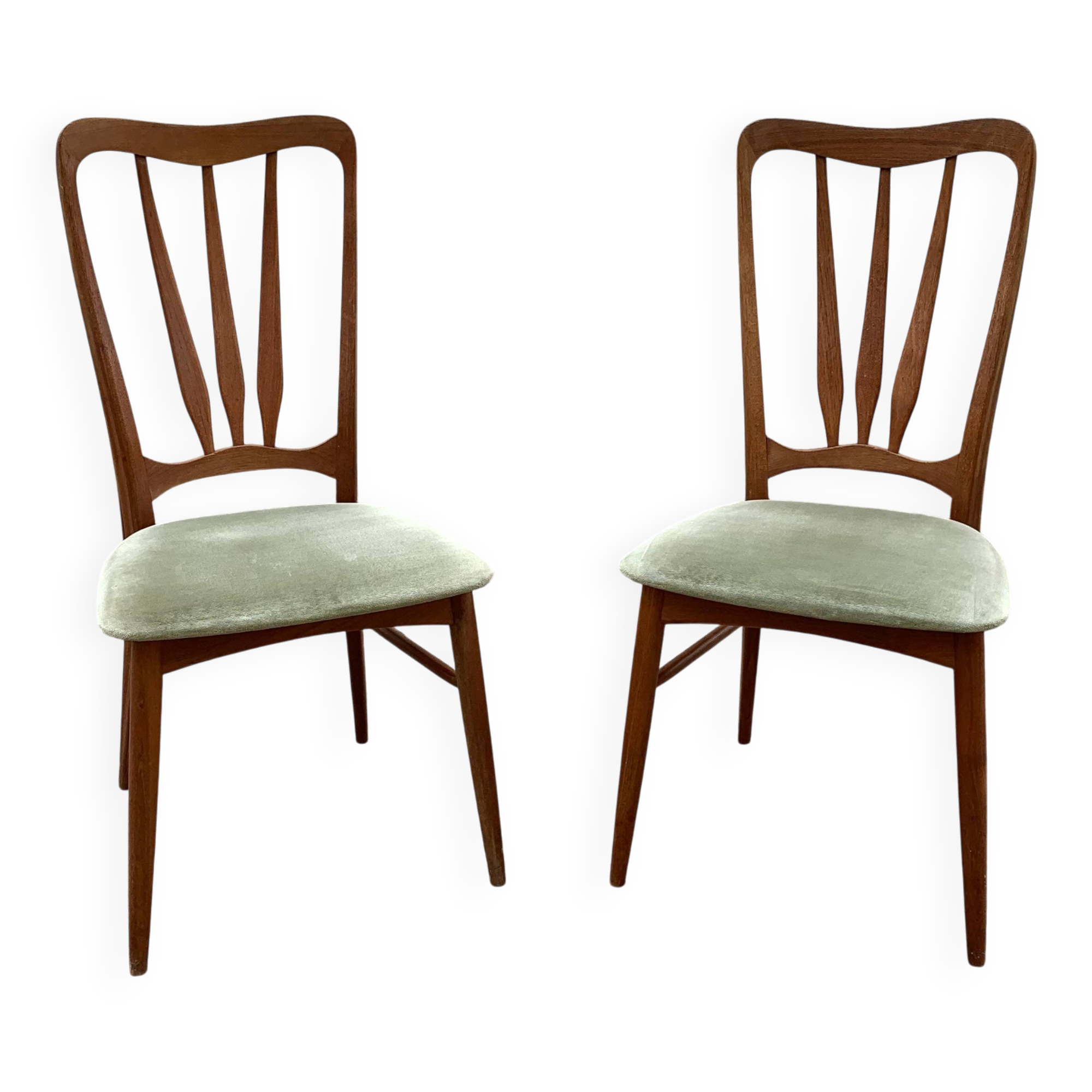 Pair of Ingrid Niels Koefoed teak chairs, Denmark 1960