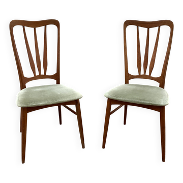 Pair of teak chairs by Ingrid Niels Koefoed, Denmark 1960