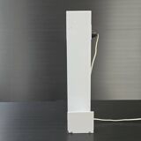 Vintage 1980s lamp in white lacquered metal