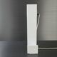 Vintage 1980s lamp in white lacquered metal